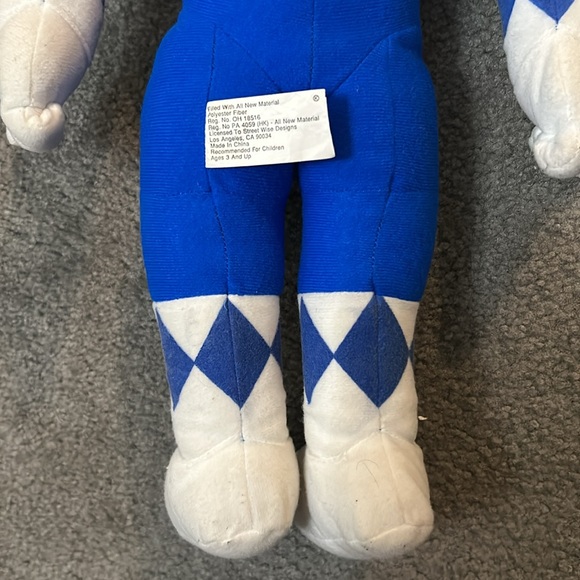 Vintage 1993 blue ranger stuffed figure 18” power rangers - Picture 4 of 6